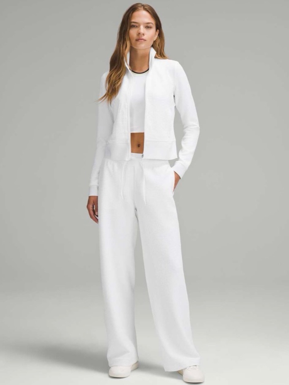 NWOT Lululemon Textured white pants size 2
